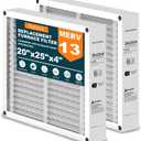 2-Pack 20x25x4 Air Filter Compatible with Honeywell FC100A1037, MERV 13 HVAC Furnace Filter Replacement, Actual Size:19.94"x24.86"x4.38"