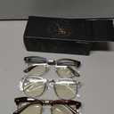 racico Computer Blue Light Blocking Glasses Blue Light Glasses Men Women, Anti Blu-Ray Clear Gaming Glasses Lenses