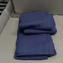 100% Cotton Premium Terry Dish Towel and Dish Cloth Set  Terry Cleaning Rags  Reusable Dishcloth and Dishtowel  Blue  15"x25" and 12"x12" (Pack of 8)