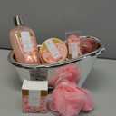 spa luxetique Gift Set For Women, Bath Sets for Women Gift, 8 Pcs Rose Spa Basket Includes Bubble Bath, Shower Gel, Body Lotion, Birthday Spa Gifts, Mothers Day Gifts for Mom