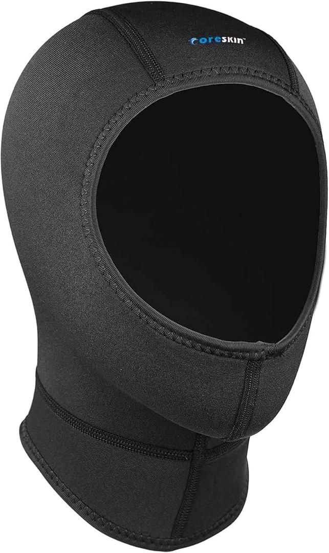 Coreskin Unisex Neoprene Diving Hood - Durable & Stretchable Wetsuit Cap for Men & Women | Scuba Diving, Snorkeling, Surfing, Kayaking, Canoeing, Swimming, Sailing & All Water Sports