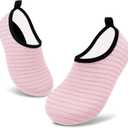 VIFUUR Kids Water Shoes Girls Boys Quick Dry Aqua Socks for Beach Swim Outdoor Sports (Pink), M Pink-26/27