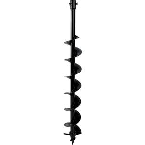 JACKCHEN 4" 31" Auger Bit for Earth Auger,Digger Post Holes Replacement Earth Digger Planting Drill Bit, Garden Tools Spiral Hole Drill Planter for Bulb Planting, Fence Post, Umbrella Holes
