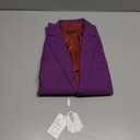 Boy's Dress Coats Blazer Purple Solid Slim Suit with Lapel Formal Party Classic Suits Two Button Jacket for Kids, Size 14