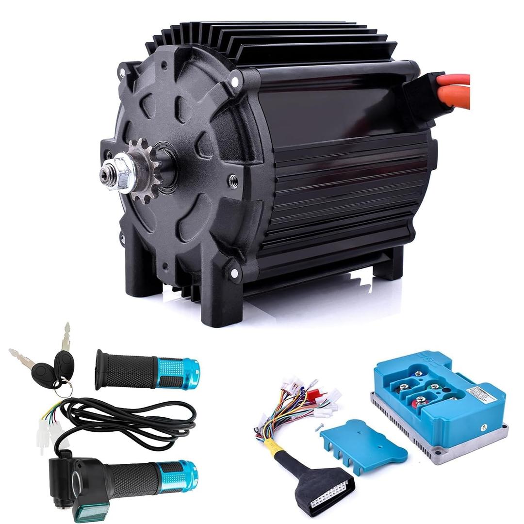 Brushless Motor Kit 72V 5000W Peak 8000RPM with 100A Fardriver Controller