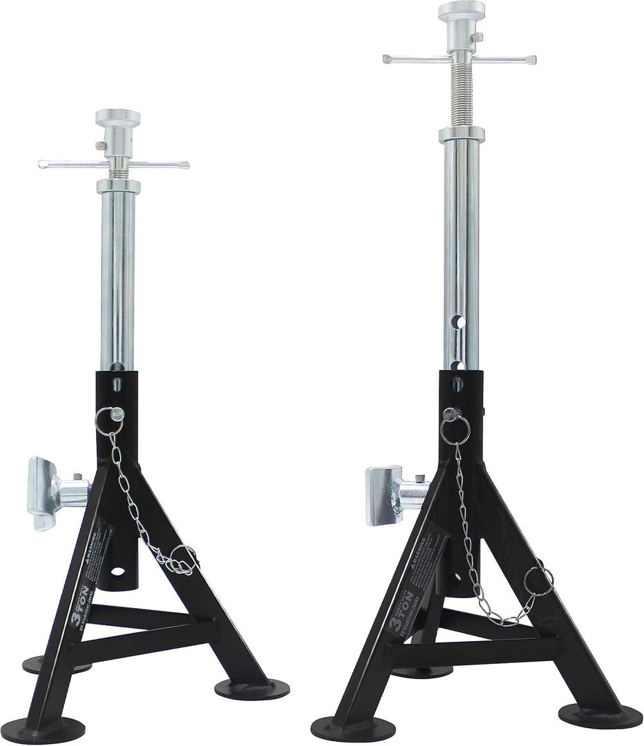 BESTOOL RV Supports Stabilizer Jacks, Travel Trailer Stabilizer Jacks Camper Jack Stands from 17.3" to 30", 3 Ton 6,000 lbs Capacity, 2PC (Updated Version)