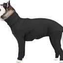 Hamiledyi Dog Onesie Anti-Licking Dog Bodysuit Spay Surgical Recovery Suit for Dogs Pet Cone Alternative After Surgery Full Body Dog Shedding Suit for Female Male Neuter Dogs Claming Pajamas (XXL)