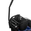 Carlisle FoodService Products Omnifit Mop Bucket with Side Press Wringer and Soiled Water Insert for Floor Cleaning, Kitchens, Restaurants, And Janitorial Use, Polypropylene (Pp), 35 Quarts, Black