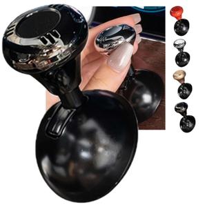 Metal One Button Start Joystick Ball Bar 2024 Car Push to Start Lever Engine Shift Knob Touch Starter Rocker Cover (Black)