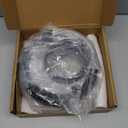 Motorcycle 7" Headlight Trim Ring 4.5" Fog Light Trim Ring Set Visor Style Fit for Harley Touring Road King Street Glide Electra Glide Gloss Black