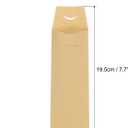 uxcell 100 Pcs Paper Silverware Bags 7.7 x 2.8 Inch Disposable Silverware Sleeves Sealable Oilproof Kraft Paper Bag Utensil Holder for Cutlery Spoon Chopsticks, Brown