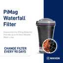 Nikken - PiMag Waterfall Filter Cartridge - Advanced Ionic Filtration, Copper Particles, Chlorine & Lead Reduction, pH Balance, Fresh Drinking Water