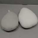 2 Pieces Easter Pillows Egg Stuffed Throw Cuddly Huggable Egg Hugging Pillow Decoration for Easter Birthday Bedroom Sofa Couch Gift Supplies (lamb wool, White)