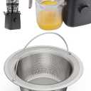Pulp Strainer for Nama J2 Cold Press Juicer  Suitable for Nama J2 Juicer Secondary Fine Filter Accessories  304 Stainless  Hand-Wash Easy Clean (For round containers)