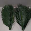 Yunsailing 60 Pcs 25 Inch Palm Leaves Bulk, Large Artificial Tropical Palm Frond for Wedding Flower Arrangement, Faux Greenery Branches for Church Sunday Christian Decor, Hawaiian Jungle Safari Party