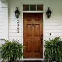 6" Floating Modern Address House Number,Modern Metal Anti-Rust House Numbers with Nail Kits for Door Garden Mailbox Decor Visibility Signage (black, 1)