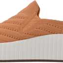 WHITE MOUNTAIN Women's Shoes Dystant Platform Sneaker (6.5, Apricot/Fabric)