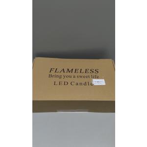 YOROXRG Set of 24 Waterproof Outdoor Flameless Candles, LED Candles with 4 Remote and Timer,(H 4" 5" 6" x D 2.2"),for Christmas,Halloween,Wedding,Festival