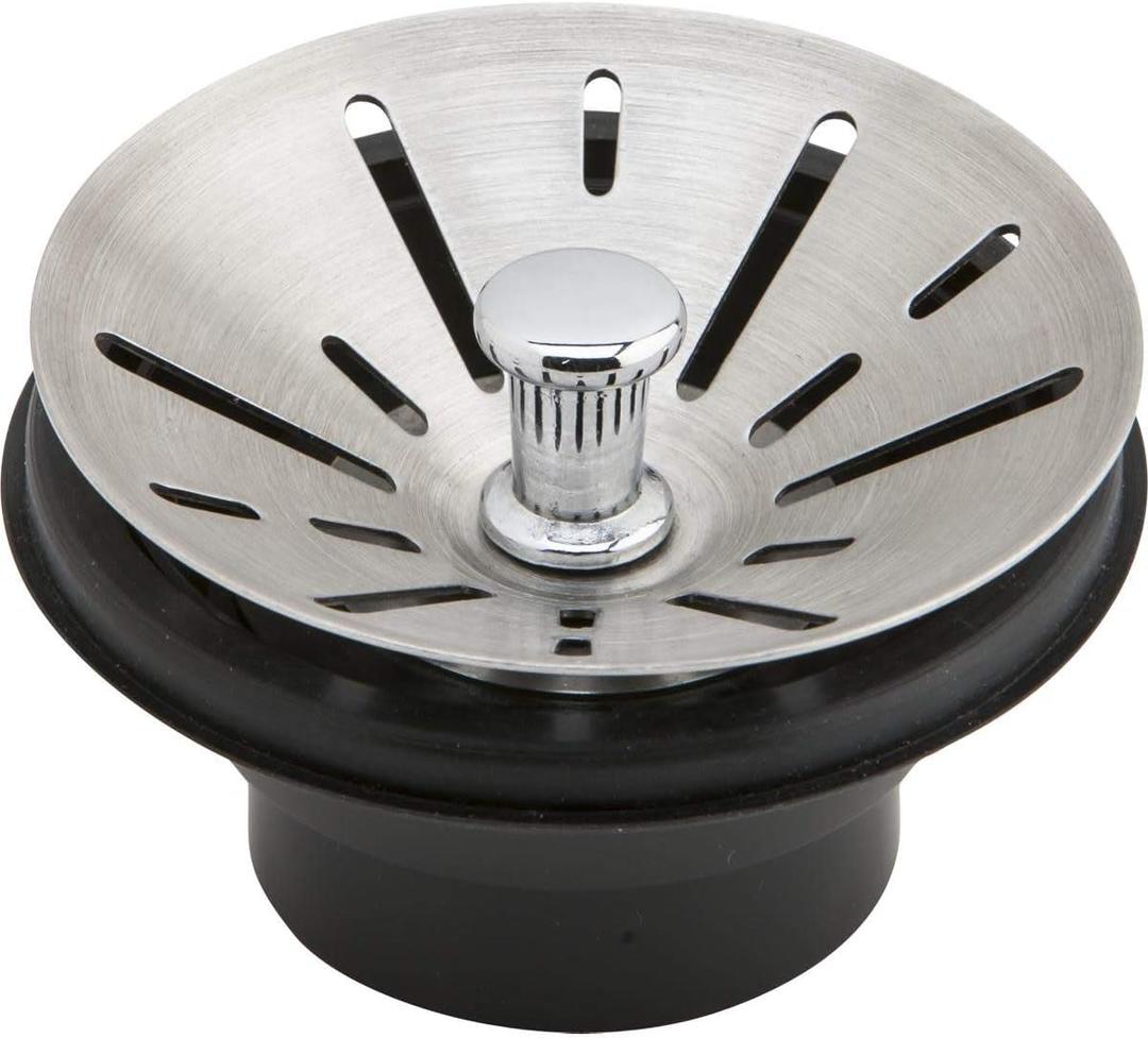 Elkay LKDS35 Conical Basket Disposal Stopper with Rubber Gaskets - Stainless Steel