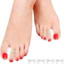 Gel Toe Separators for Overlapping Toes, Bunions, Big Toe Alignment, Corrector and Spacer， Preventing Rubbing & Relieve Pressure - 2Pack (Clear)