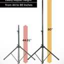 Hamilton KB715S Adjustable Speaker Stand, 44"–80" Height, Heavy-Duty Tripod for Stage and Studio, Black