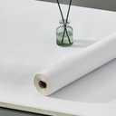 LONGYONG White Contact Paper Peel and Stick Wallpaper Modern Countertop Contact Paper for Cabinets and Drawers Self Adhesive Removable Kitchen Wallpaper for Bedroom Bathroom Waterproof 23.6x118inches