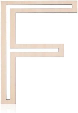 12 Inch Wooden Letter, Large Unfinished Wooden Alphabet Letter Blank Wood Letters for Crafts Wall Letters Decor for DIY Crafts Painting Party Home Decoration (F)