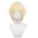 Short Curly Blonde Cosplay Wig Halloween Christamas Costume Party Wigs for Adult
