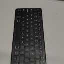 Bluetooth Keyboard, Ultra-Slim Wireless Keyboard for iPad, Rechargeable Ergonomic Computer Keyboard for iOS, Android, Windows PC Tablets Phone, Black