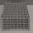 12PCS Drainage Interlocking Floor Tiles 11.8" x 11.8", Modular Interlocking Cushion Soft PVC Floor Non-Slip Splicing Waterproof Mat for Pool, Shower, Patio, Balcony, Bathroom, Kitchen, YardGrey