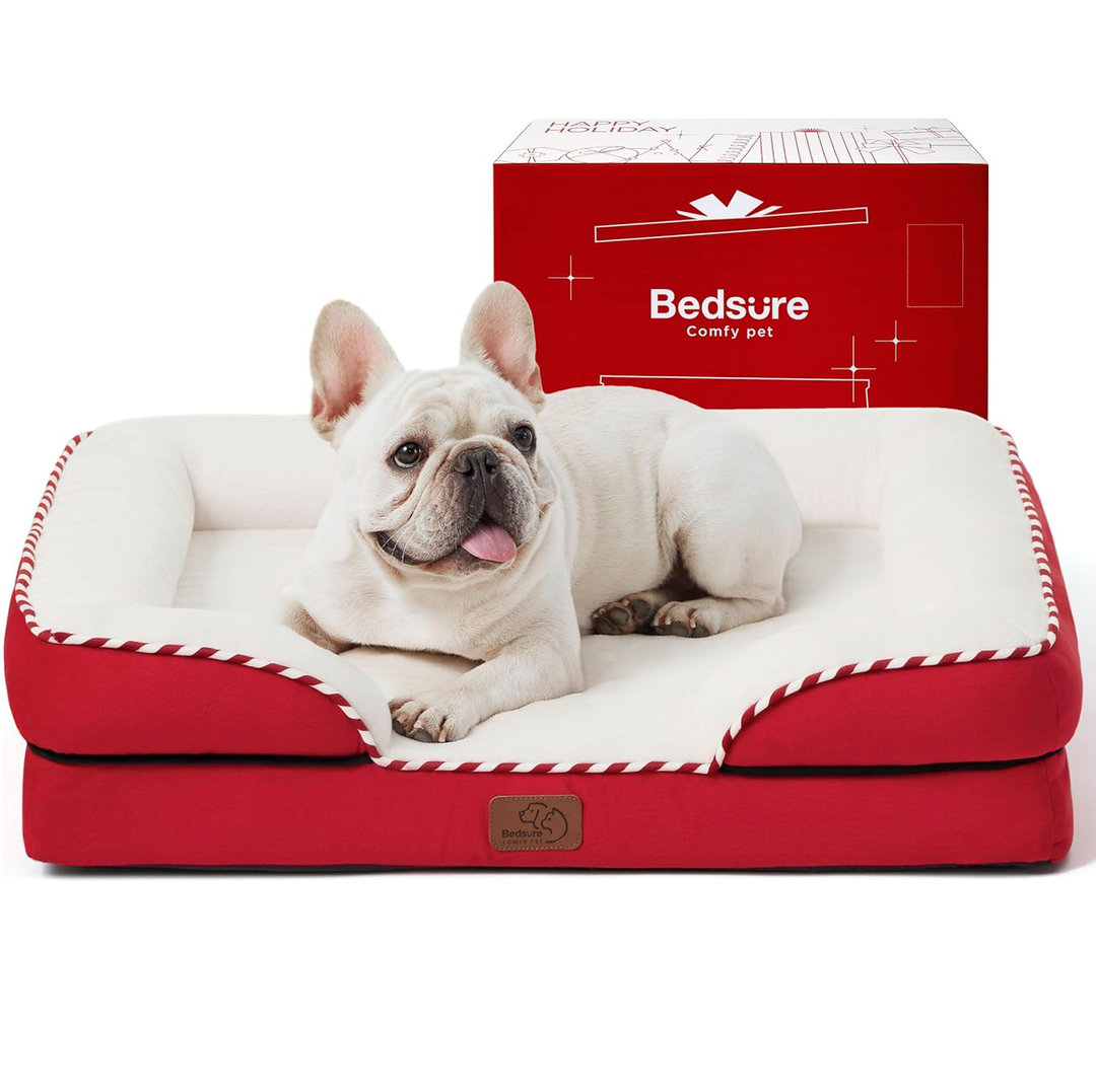 Non Skid Bottom Dogs Pet Bed Sofa Washable Medium Cat Pet Beds Comfortable Sleeping Beds DZ 28x23x6.5 US
