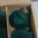 12 Pcs Velvet Christmas Balls Bulk Shatterproof Plastic Christmas Tree Decorations for Decorative Hanging Baubles (12, Blackish Green, 2.36Inch)