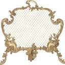 Baroque Gold Metallic Jewelry Tower, Earring Holder Organizer and hanging jewelry organizer, Vintage Dcor