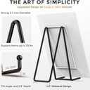 TR-LIFE 10 Inch Large Plate Stands for Display - Metal Plate Holder Display Stand + Picture Frame Holder Stand + Small Easels for Decorative Platter, Book, Plaques, Photo, Tabletop Art (2 Pack)