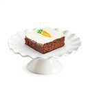 YHOJOY Small Cake Stand for Cupcakes, Donuts, 8 Inch Porcelain Cake Stand for Dessert Table, Vintage Cupcake Platter for Tea Party Decorations, Mini Dessert Display Stand  for 6" Cakes