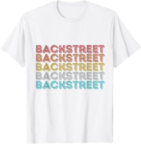 Vintage Retro Backstreet T-Shirt,Large,White