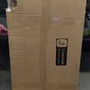 YOSHOOT 37" LED Coffee Table with Storage 2 Drawers - Small Coffee Tables for Living Room Bedroom, Smart Wood Center Table with Open Display Shelf, Nature