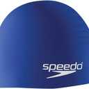 Speedo Unisex-Youth Swim Cap Silicone Junior (Royal Blue) Free Size
