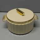 Casserole Insulated Hot Pot with Stainless Steel Inner Single | Roti Casserole | Hot Box for Kitchen | Chapati, Roti, Biryani | Keeps Food Hot & Fresh (Ivory, 1700 ML)