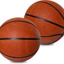 Botabee 5" Rubber Mini Basketballs (2-Pack) - Realistic Bounce and Grip for Indoor and Outdoor Play - Small Basketball for Kids - Durable and Fun, Perfect for Mini Hoops