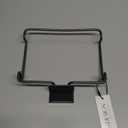 mDesign Over the Cabinet Metal Wire Small Garbage Container, Bag Holder Rack for Recycled Reusable Disposable Plastic Shopping Grocery Bags for Kitchen, Pantry, Garage, Bathroom - Graphite Gray