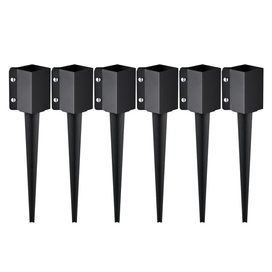 VEVOR Fence Post Anchor 8 Pack 4 x 4 inch Outer Diameter 24" Ground Spike