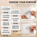 ZOES HOMEWARE 3-Set Laundry Room Organization and Storage | Modern Farmhouse Laundry Room Decor | Laundry Container for Organizing Laundry Pods, Laundry Powder, Dryer Sheets, Dryer Balls, Cream White