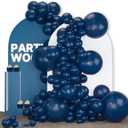 PartyWoo Navy Blue Balloons 140pcs Different Sizes of 18 12 10 5 Inch Dark Blue Balloon Arch Kit Garland for Graduation Wedding Sports Theme Boy Baby Shower Men Birthday Party Decorations Blue-Y72