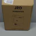 JRD Humidifiers for Bedroom, Ultrasonic Humidifier 4L for Large Room, Cool Mist Top-Fill, 40H Run, 12H Timer, 360 Nozzle, Aroma Diffuser, 7-Color Night Light for Home, Office, Baby, Pets, Plants (Black)