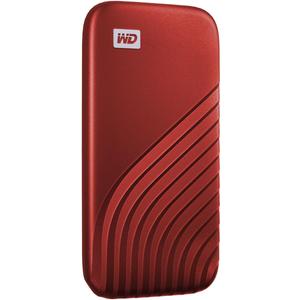 Western Digital 2TB My Passport SSD Portable External Solid State Drive, Red, Sturdy and Blazing Fast, Password Protection with Hardware Encryption - WDBAGF0020BRD-WESN