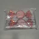 Aoriher 2 Pcs 7.6" Large Candy Cane Ornaments Christmas Tree Peppermint Decorations Hanging Candy Ornaments Glitter Christmas Picks with Golden Ropes for Xmas Party Decorations (Red)