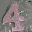 LED Marquee Numbers, Small Light Up Numbers for Party, 8.58 Inch Battery Powered Lighted Number for Birthday, Night Light, Table or Home Decor (Pink Glitter, Number 4)