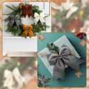 16 Pcs Neutral Christmas Velvet Bows 6 Inch Rustic Wreath Gift Bows Vintage Xmas Velvet Ribbon Bow for Christmas Tree Garland DIY Craft Wrapping Holiday Decor, Burgundy Red, Milky White, Khaki, Grey