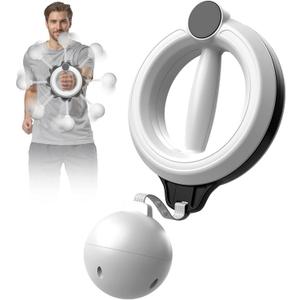 TINRIEF Arm Workout for Men and Women, 360 Hand-Crank Forearm Trainer, Chest Trainer, Shoulders and Arm Muscle Training Fitness Equipment, Home Workout Equipment and Gym Workouts (White)